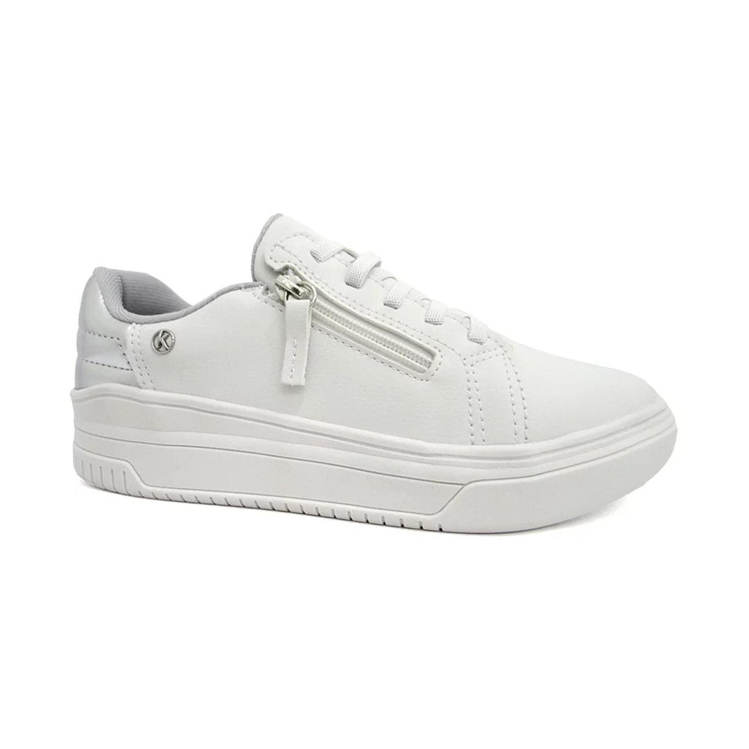 Tênis Kolosh Casual C2945 Off White/Prata