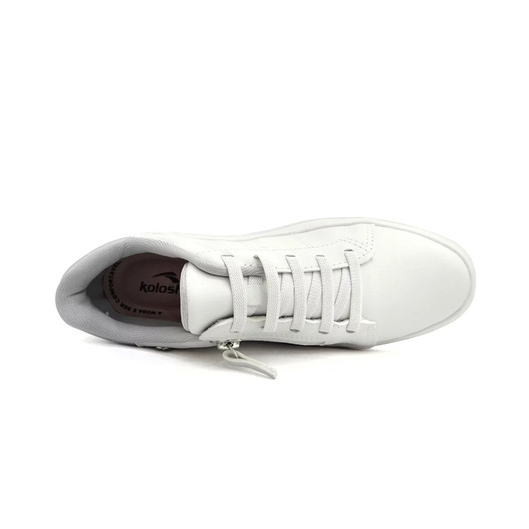 Tênis Kolosh Casual C2945 Off White/Prata Tênis Kolosh Casual C2945 Off White/Prata