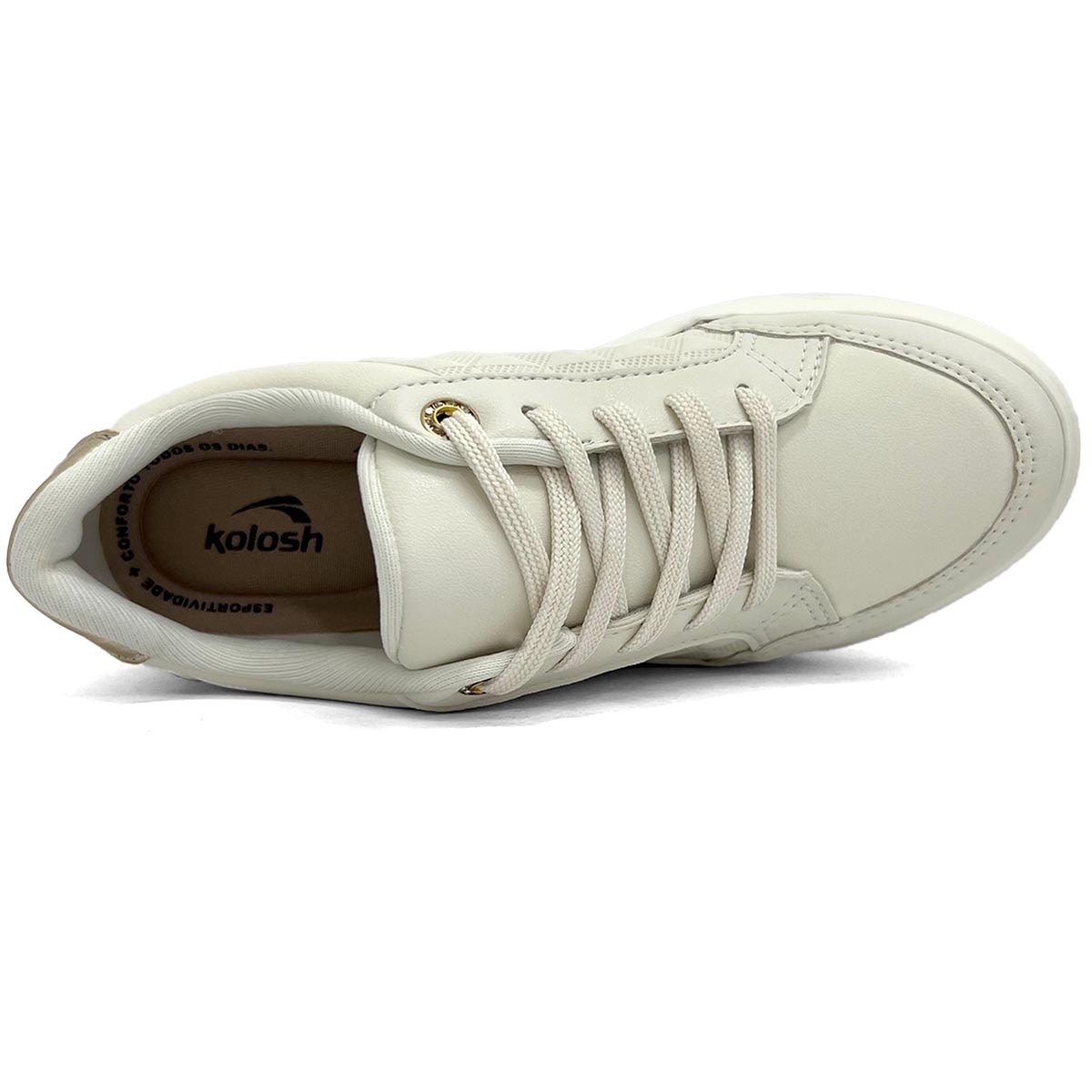Tênis Kolosh Casual C3552 Cream Tênis Kolosh Casual C3552 Cream