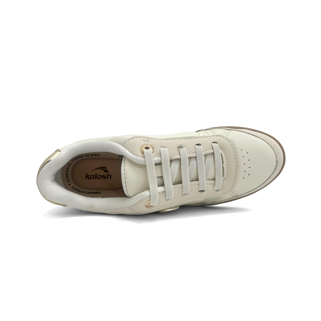 Tênis Kolosh Casual C4085 Cream Tênis Kolosh Casual C4085 Cream