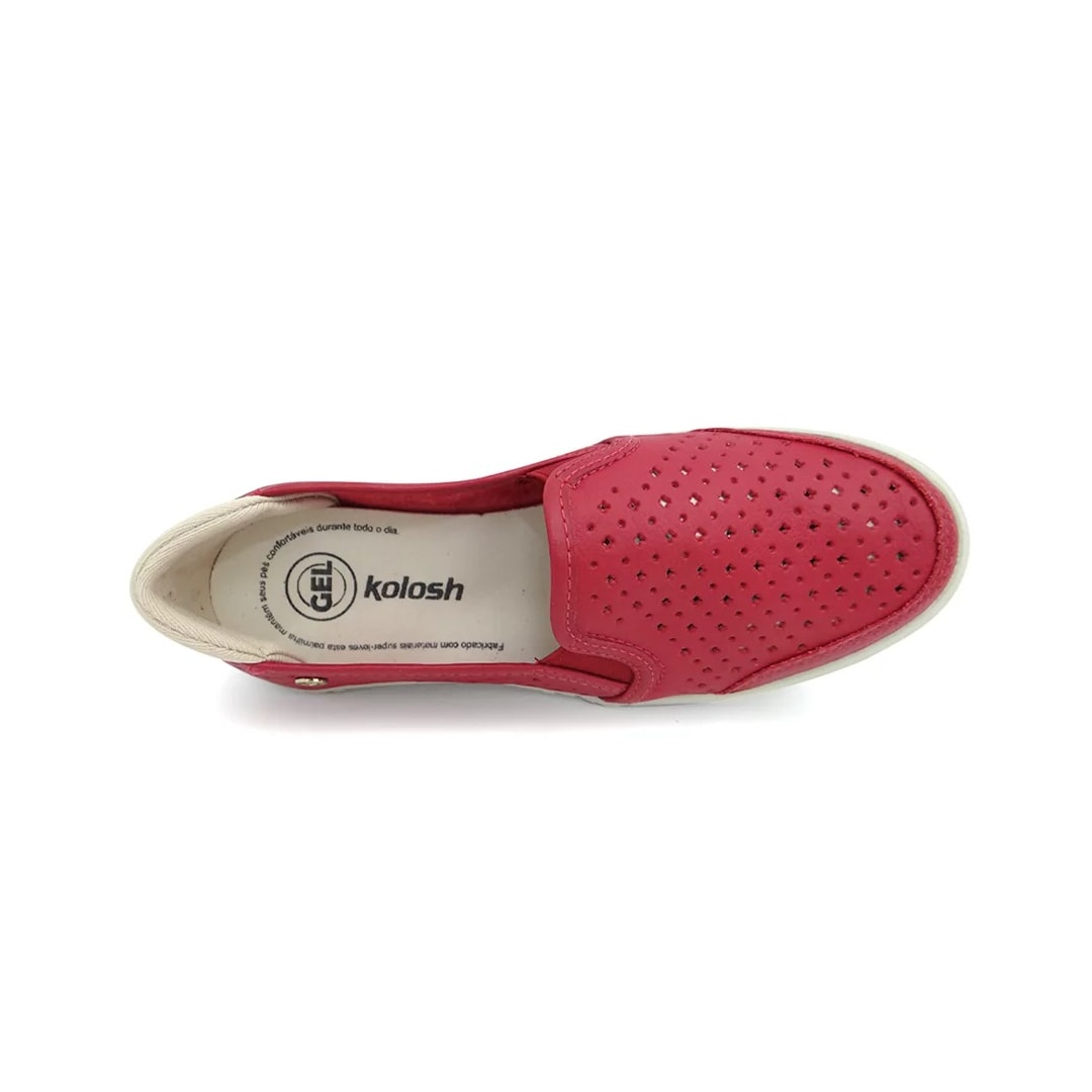 Tênis Kolosh Casual Feminino C0101b Vermelho Tênis Kolosh Casual Feminino C0101b Vermelho