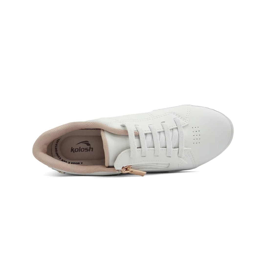 Tênis Kolosh Casual Feminino C3008 Off White/Dust Tênis Kolosh Casual Feminino C3008 Off White/Dust