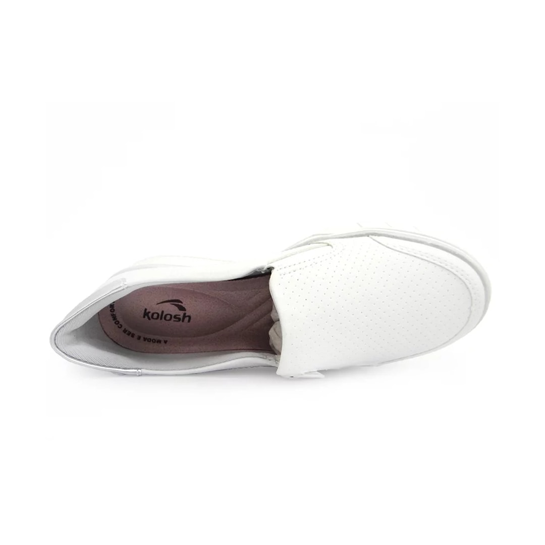 Tênis Kolosh Casual Iate Plataforma C3035 Off White Tênis Kolosh Casual Iate Plataforma C3035 Off White