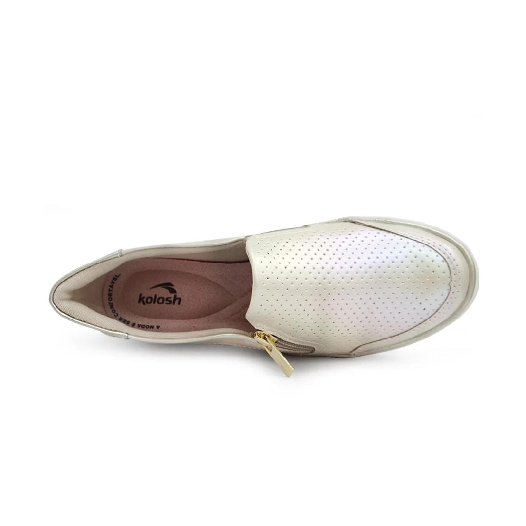 Tênis Kolosh Casual Iate Plataforma C3035 Tule Tênis Kolosh Casual Iate Plataforma C3035 Tule