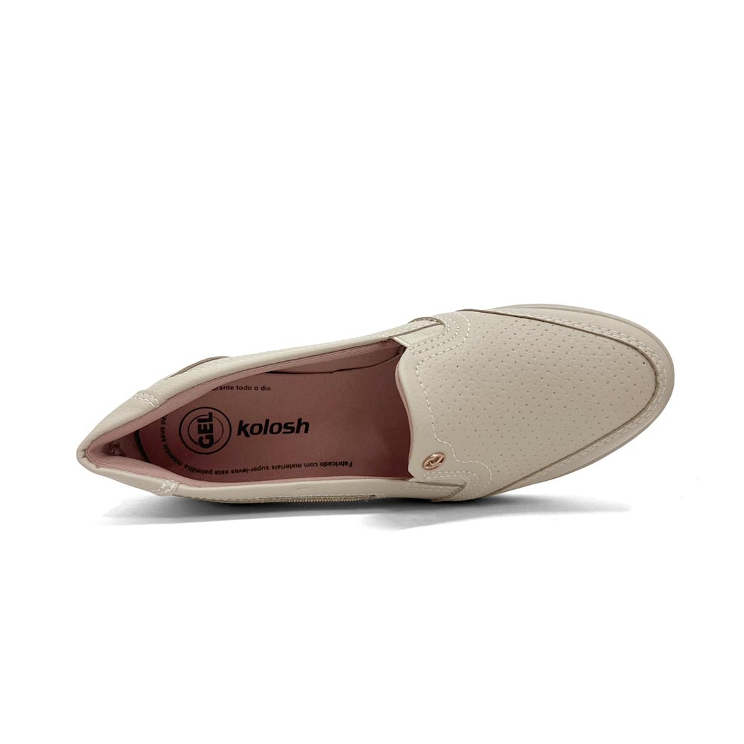 Tênis Kolosh Casual Slip-On C0530a Porcelana