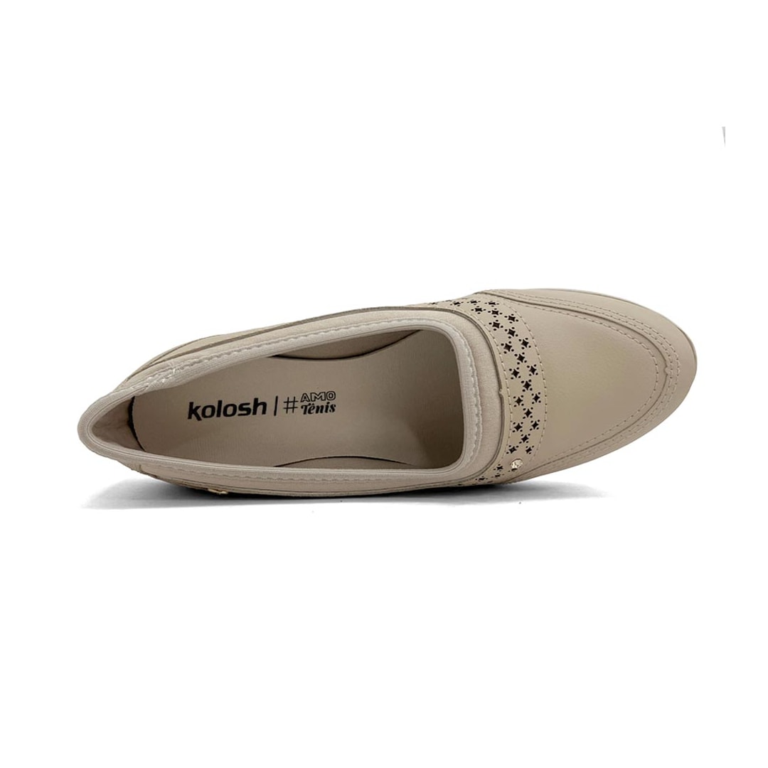 Tênis Kolosh Casual Slip-On C2744a Macchiato Tênis Kolosh Casual Slip-On C2744a Macchiato
