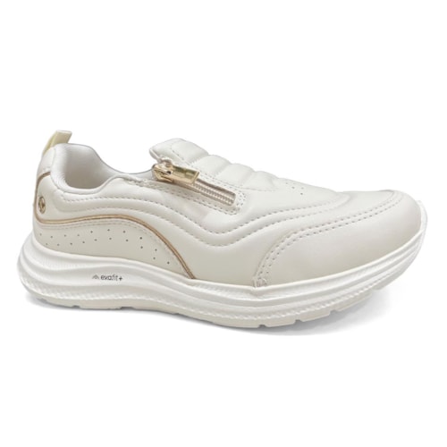 Tênis Kolosh Casual Slip-On E0295 Cream/Champagne