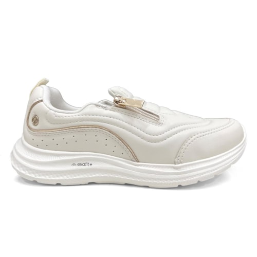 Detalhe - Tênis Kolosh Casual Slip-On E0295 Cream/Champagne