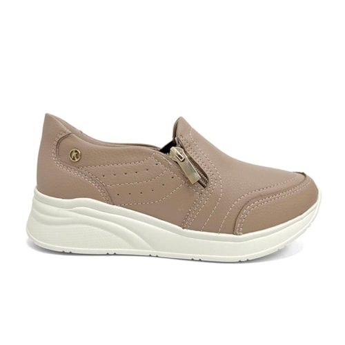 Detalhe - Tênis Kolosh Feminino Casual C3989 Capuccino