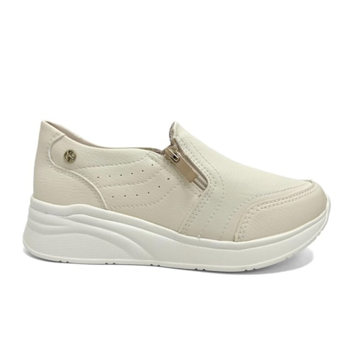 Detalhe - Tênis Kolosh Feminino Casual C3989 Cream
