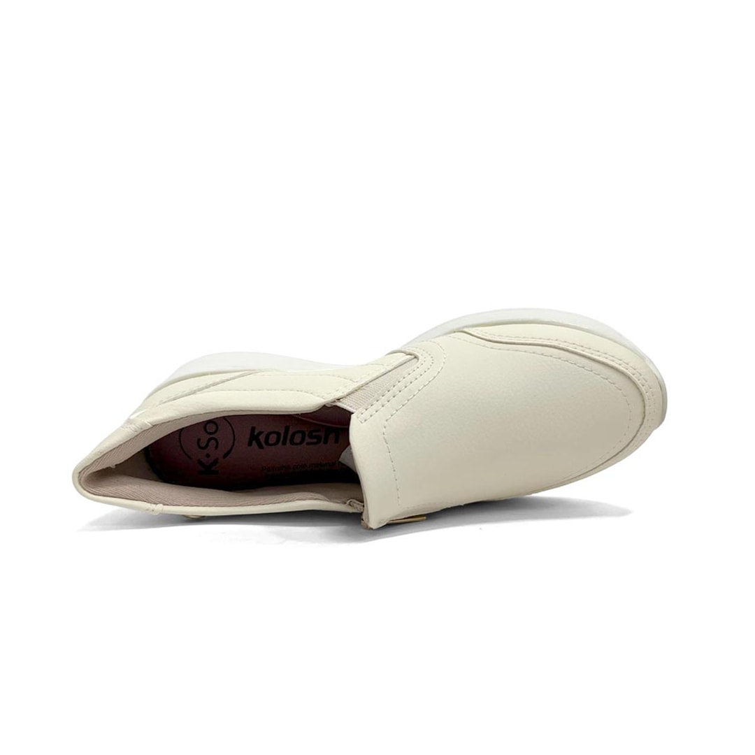Tênis Kolosh Feminino Casual C3989 Cream Tênis Kolosh Feminino Casual C3989 Cream