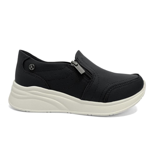 Detalhe - Tênis Kolosh Feminino Casual C3989 Preto