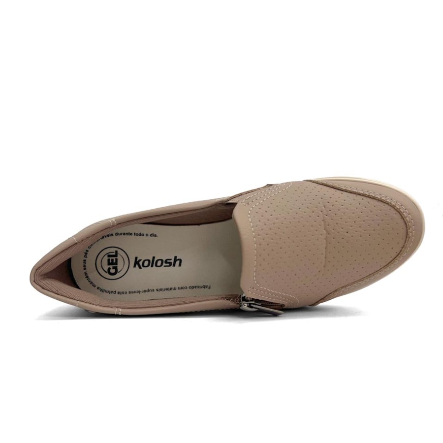 Tênis Kolosh Feminino Casual Slip-On C0529a Capuccino Tênis Kolosh Feminino Casual Slip-On C0529a Capuccino