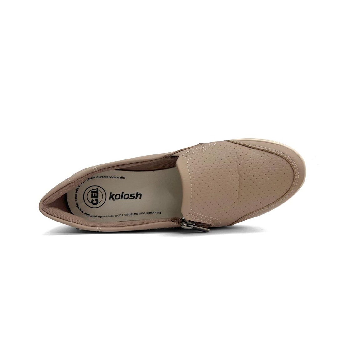 Tênis Kolosh Feminino Casual Slip-On C0529a Capuccino Tênis Kolosh Feminino Casual Slip-On C0529a Capuccino