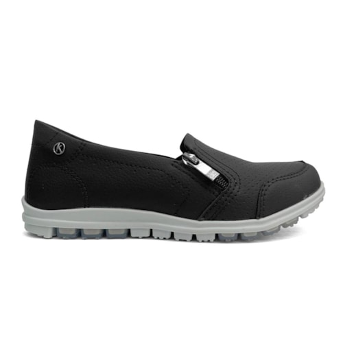 Detalhe - Tênis Kolosh Feminino Casual Slip-On C0529a Preto
