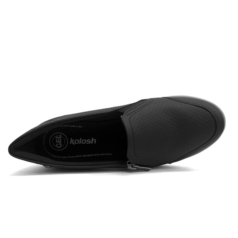 Tênis Kolosh Feminino Casual Slip-On C0529a Preto