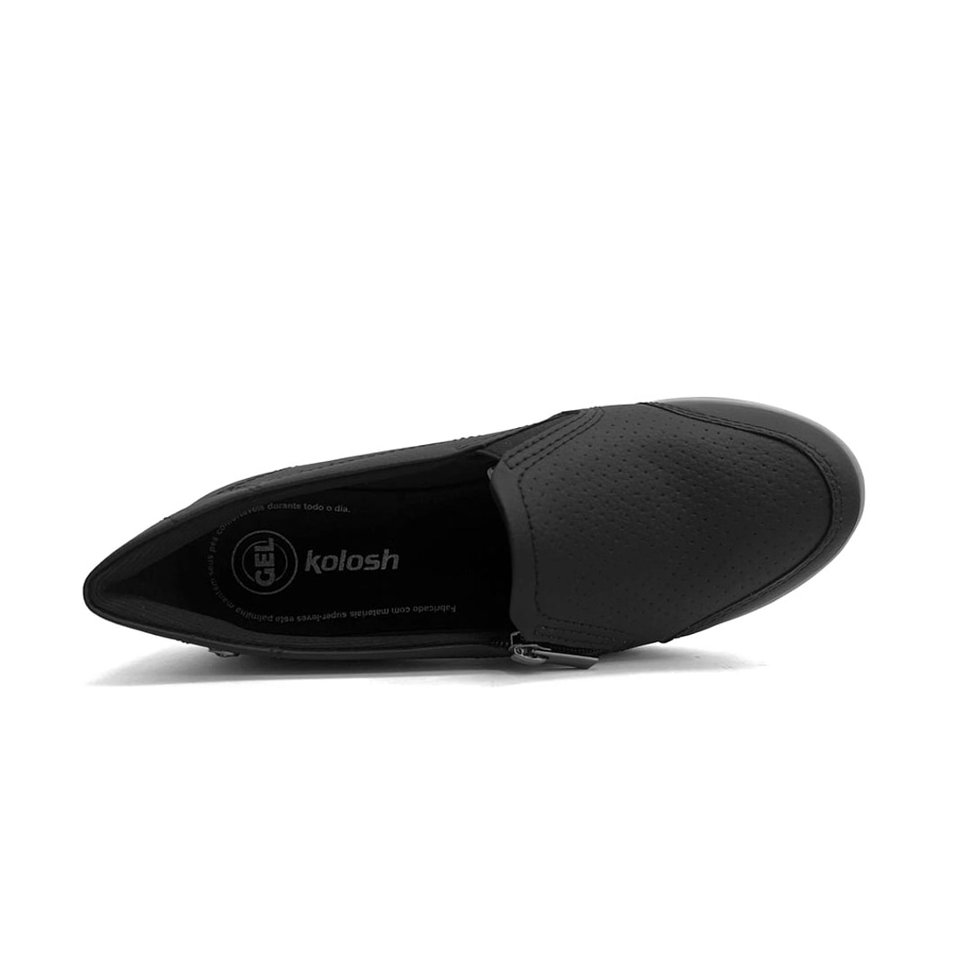 Tênis Kolosh Feminino Casual Slip-On C0529a Preto Tênis Kolosh Feminino Casual Slip-On C0529a Preto
