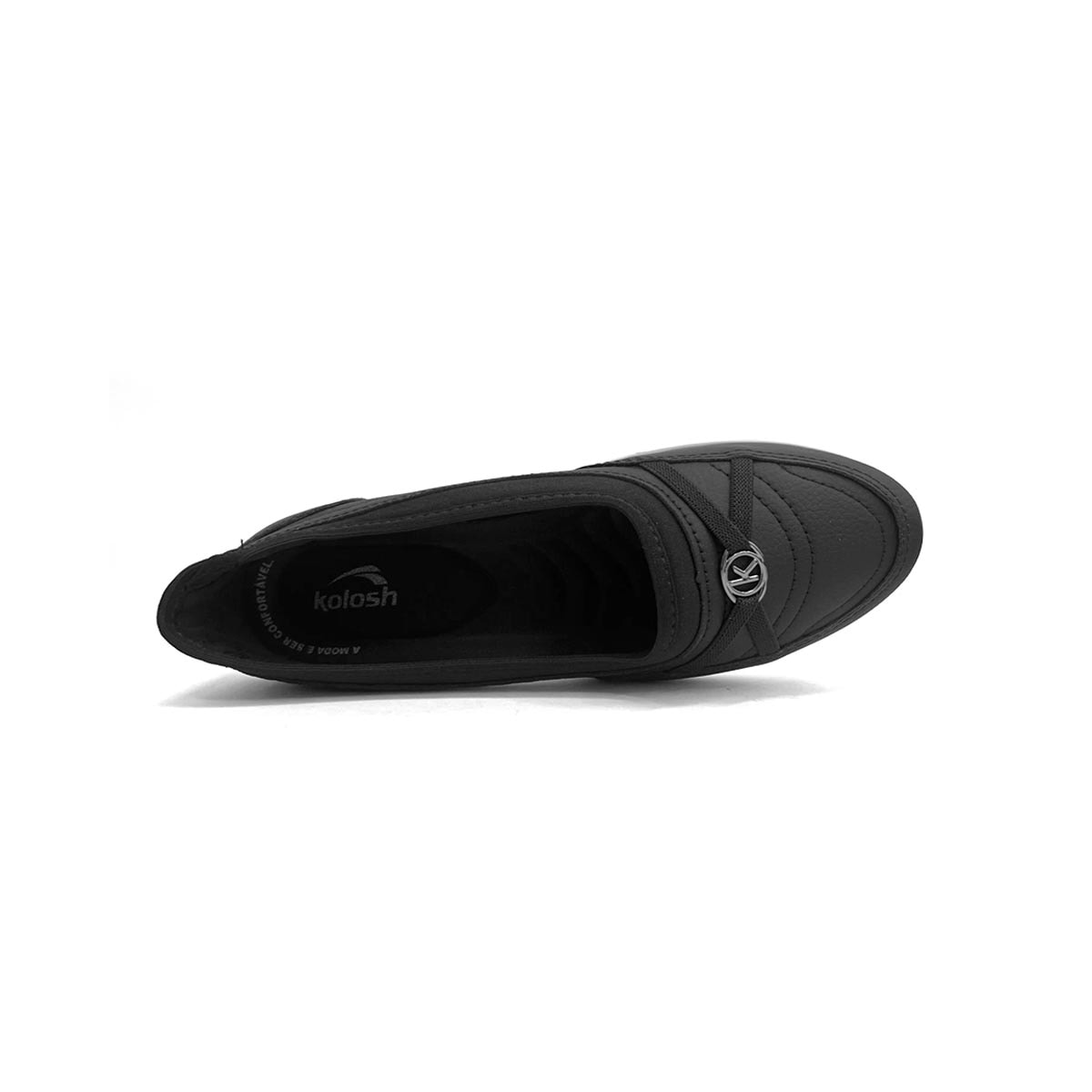 Tênis Kolosh Feminino Casual Slip-On C2742a Preto Tênis Kolosh Feminino Casual Slip-On C2742a Preto