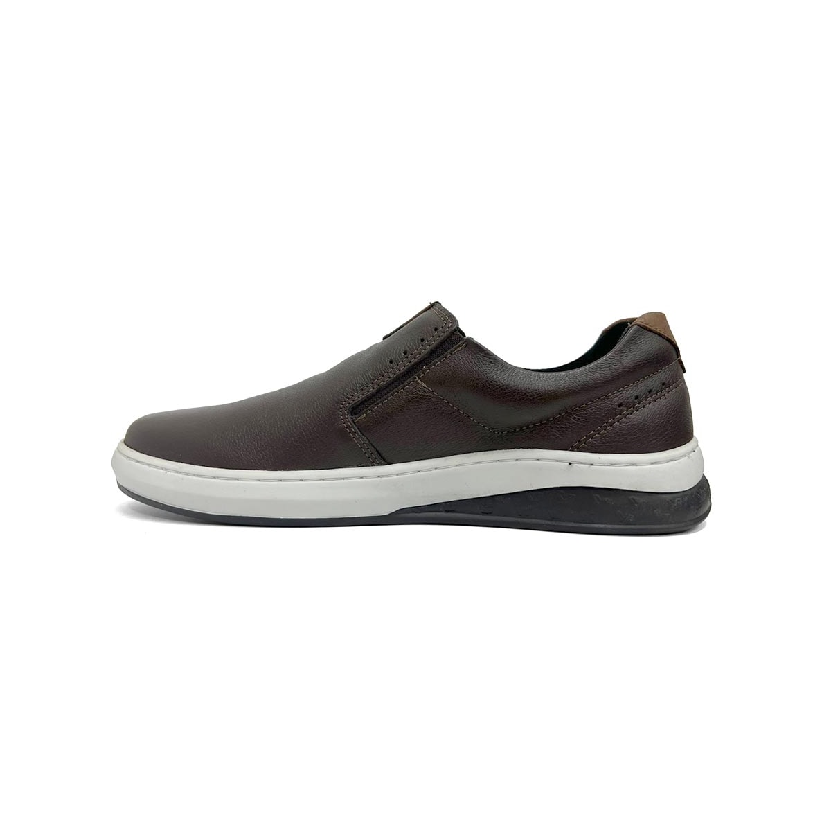 Tênis Leveterapia Casual Masculino Couro 45702 Brown