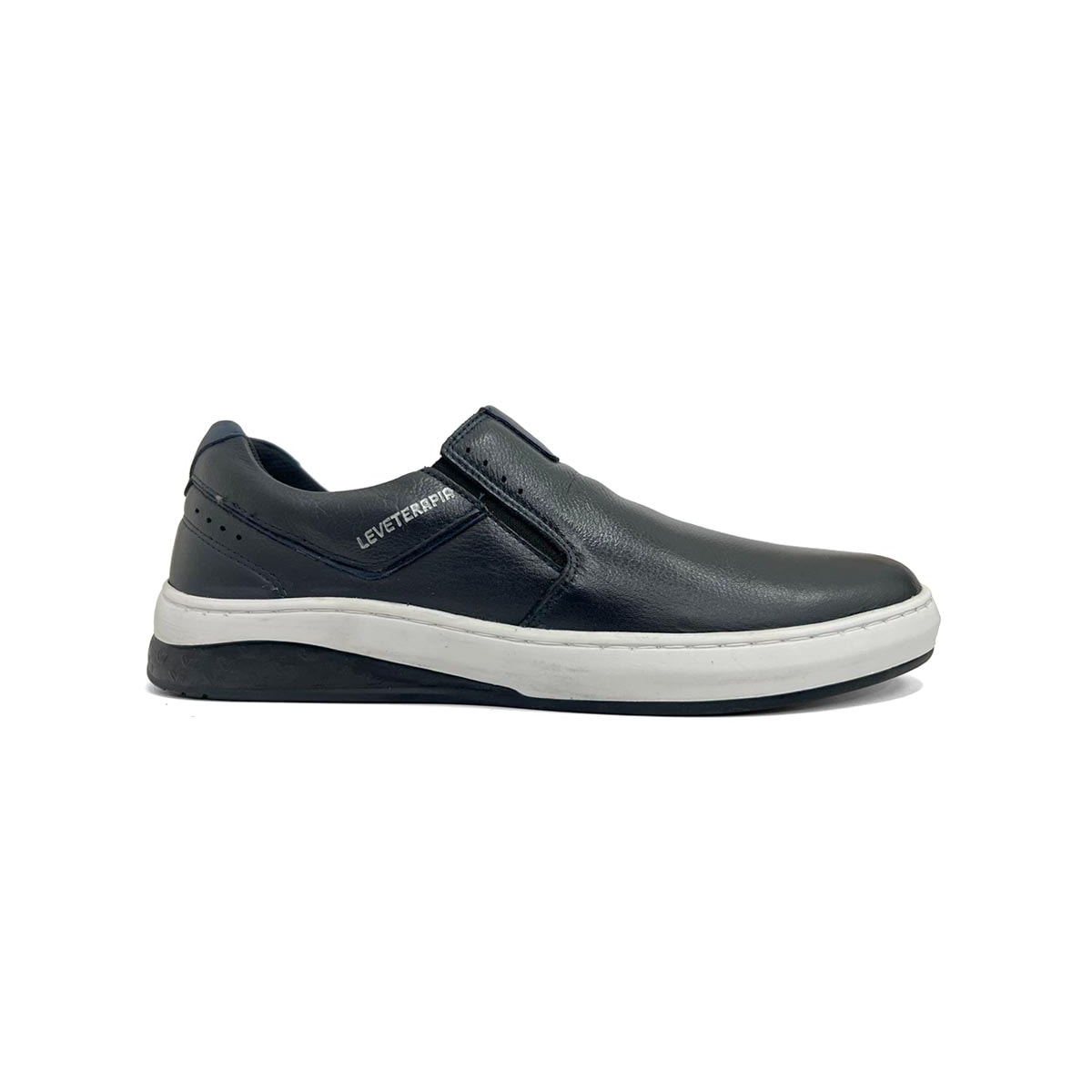 Tênis Leveterapia Casual Masculino Couro 45702 Marine Tênis Leveterapia Casual Masculino Couro 45702 Marine