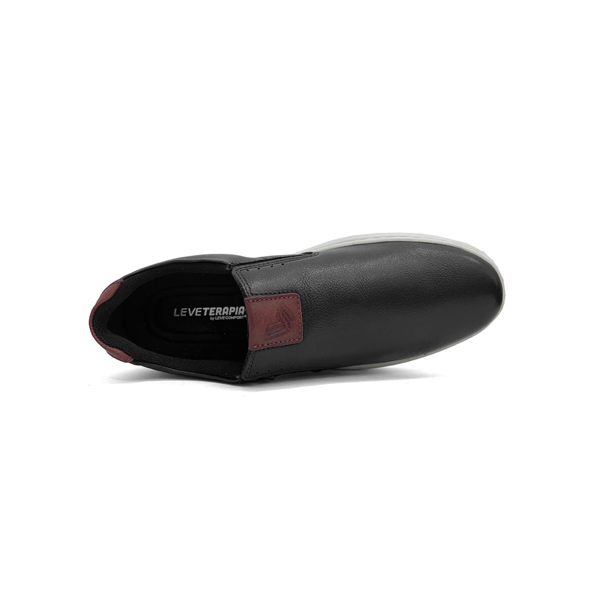 Tênis Leveterapia Casual Masculino Couro 45702 Preto Tênis Leveterapia Casual Masculino Couro 45702 Preto