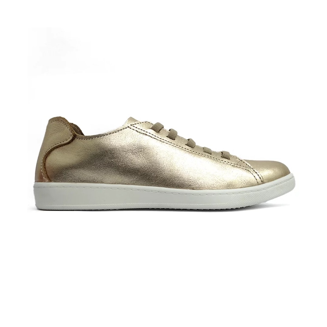 Tênis Marina Mello Casual De Couro 12031 Ouro Light Tênis Marina Mello Casual De Couro 12031 Ouro Light