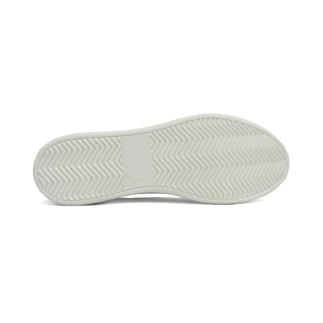 Tênis Marina Mello Casual De Couro 12031 Prata/Branco