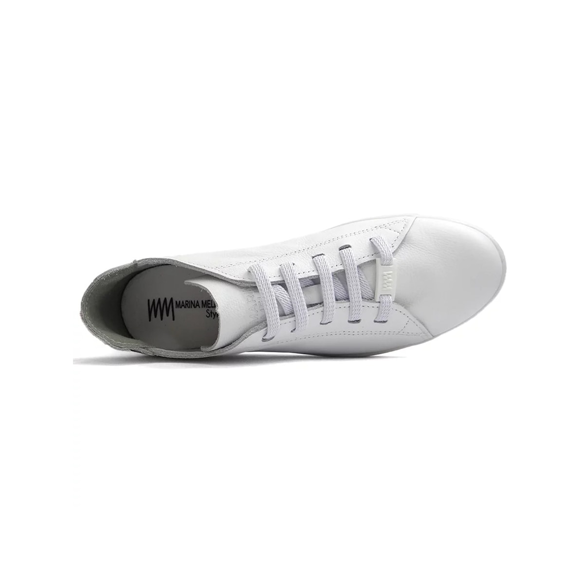 Tênis Marina Mello Casual De Couro 12031S Branco Tênis Marina Mello Casual De Couro 12031S Branco