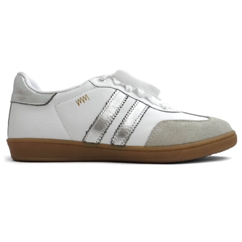 Tênis Marina Mello Casual De Couro 12154S Branco