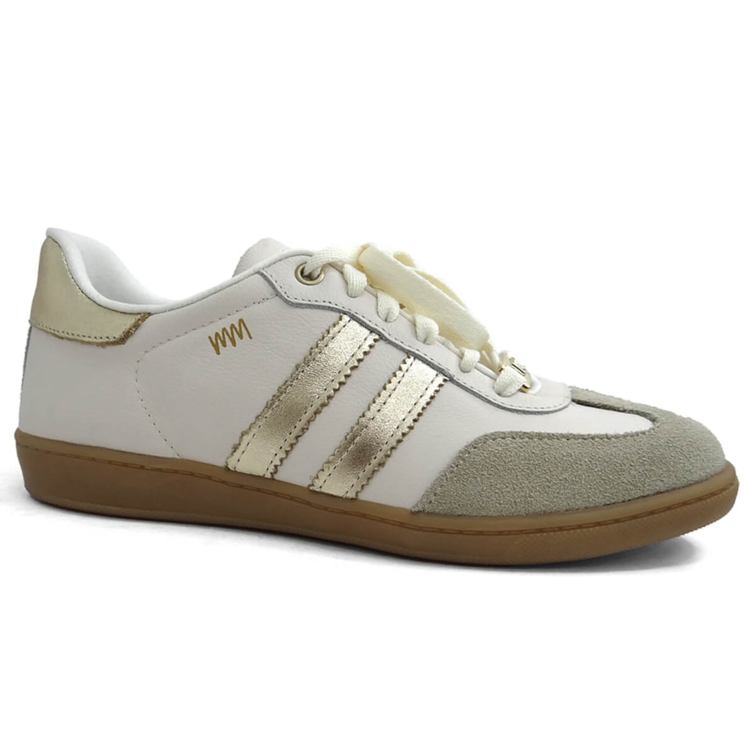 Tênis Marina Mello Casual De Couro 12154S Porcelana Tênis Marina Mello Casual De Couro 12154S Porcelana