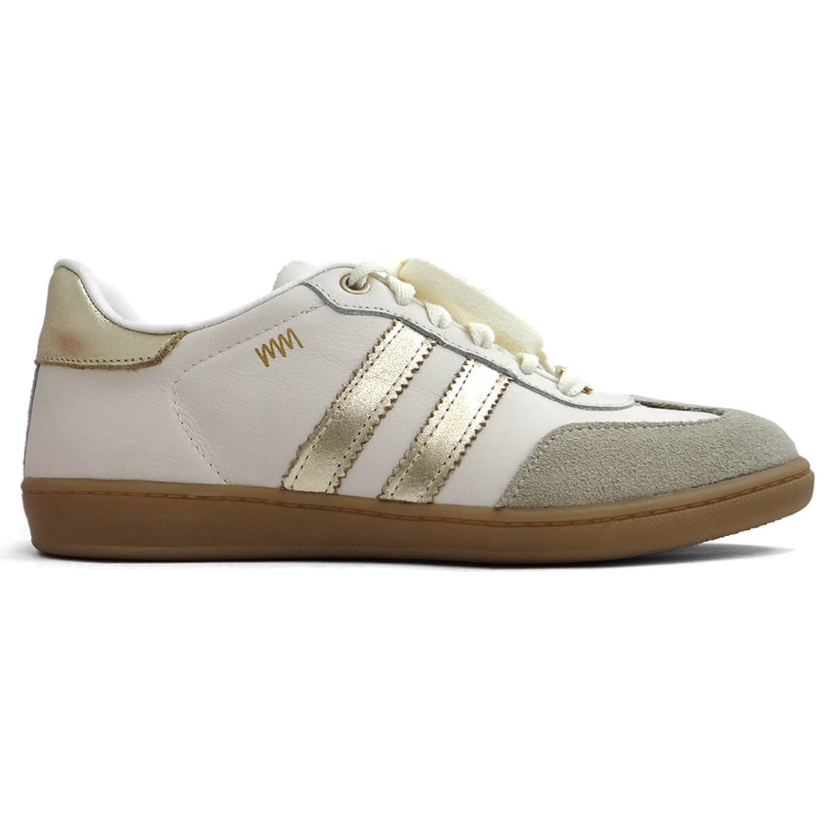 Tênis Marina Mello Casual De Couro 12154S Porcelana Tênis Marina Mello Casual De Couro 12154S Porcelana