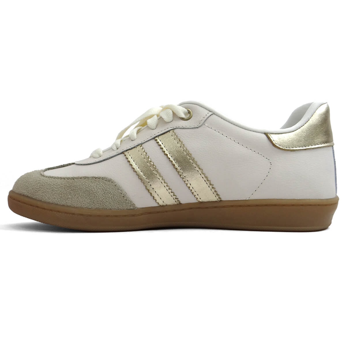 Tênis Marina Mello Casual De Couro 12154S Porcelana Tênis Marina Mello Casual De Couro 12154S Porcelana