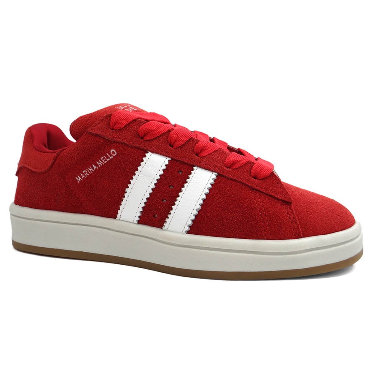 Tênis Marina Mello Casual De Couro 66001Cam Amaranto Tênis Marina Mello Casual De Couro 66001Cam Amaranto