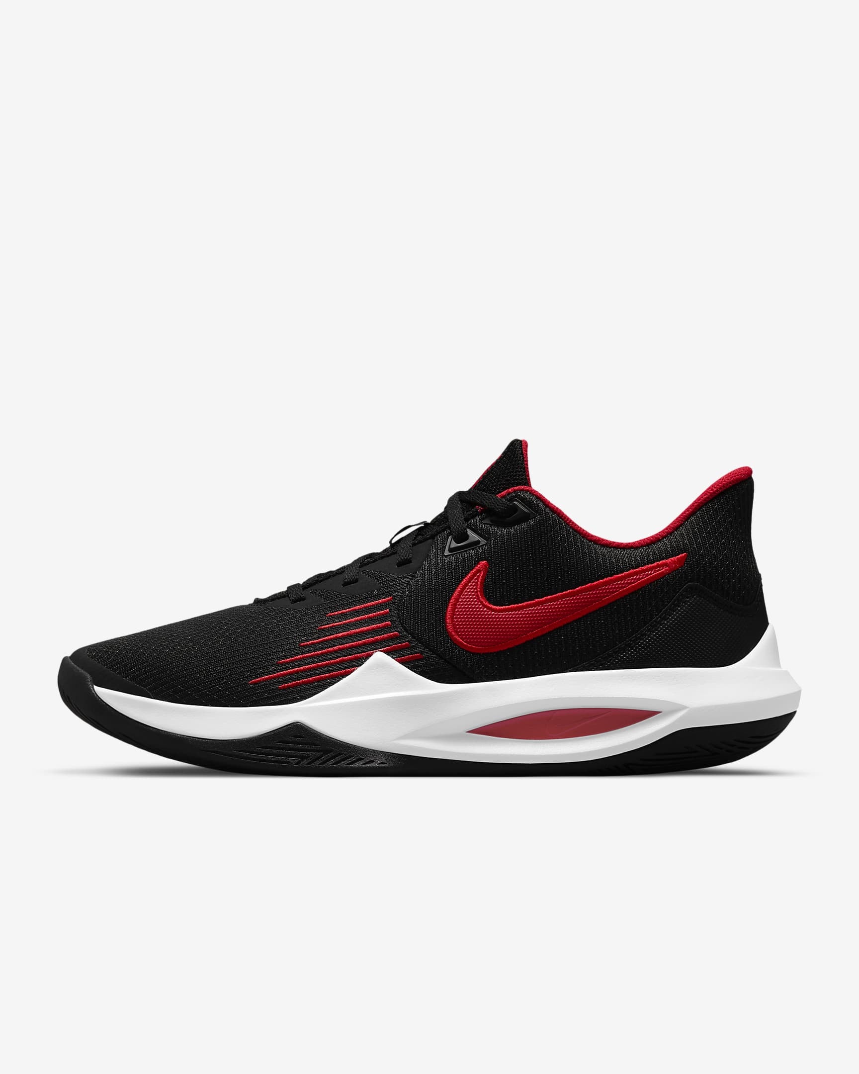 TENIS MASCULINO PRECISION V CW3403 NIKE (03) - PRETO/VERMELHO - Linha  Conforto
