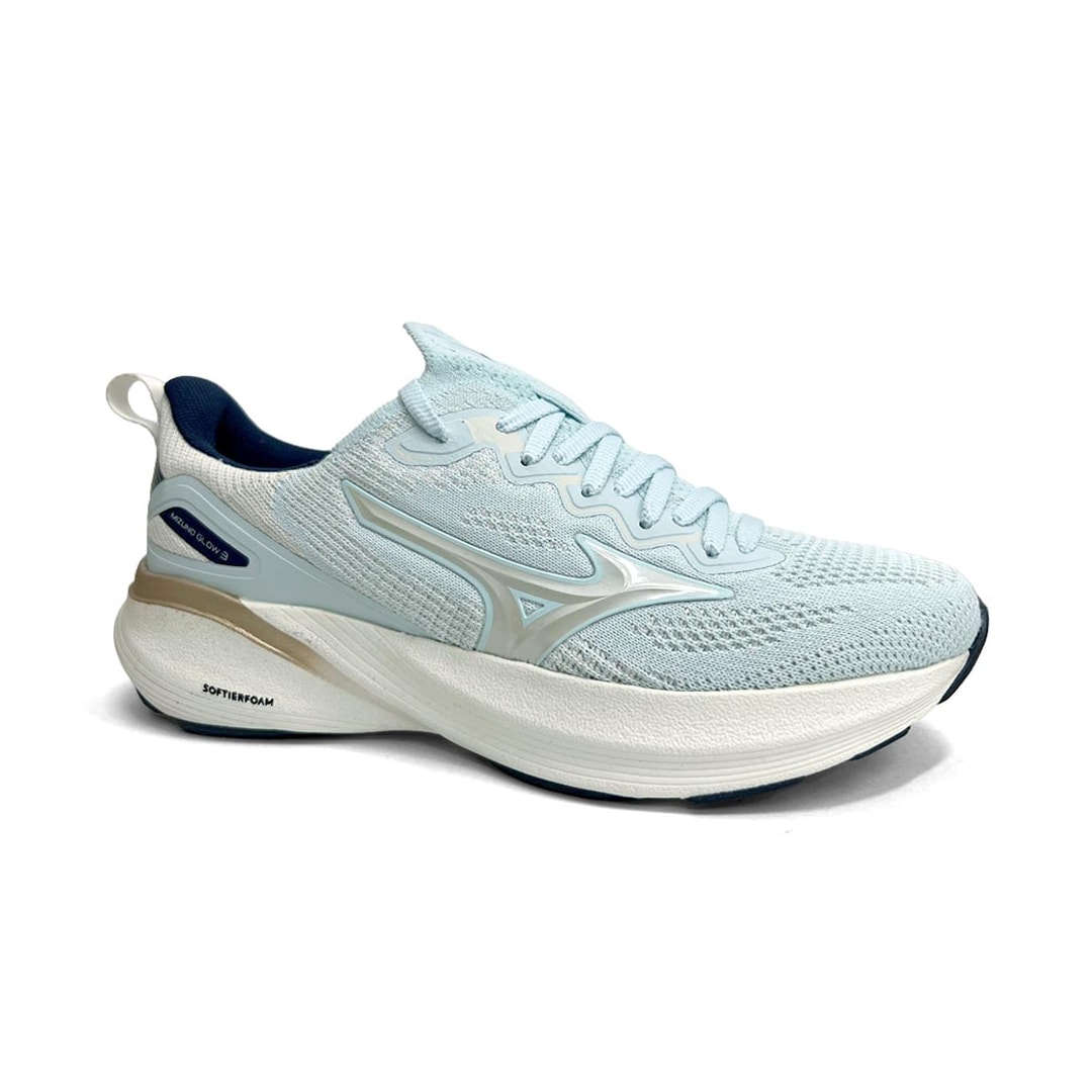Tênis Mizuno Feminino Esporte Glow 3 Azul Claro