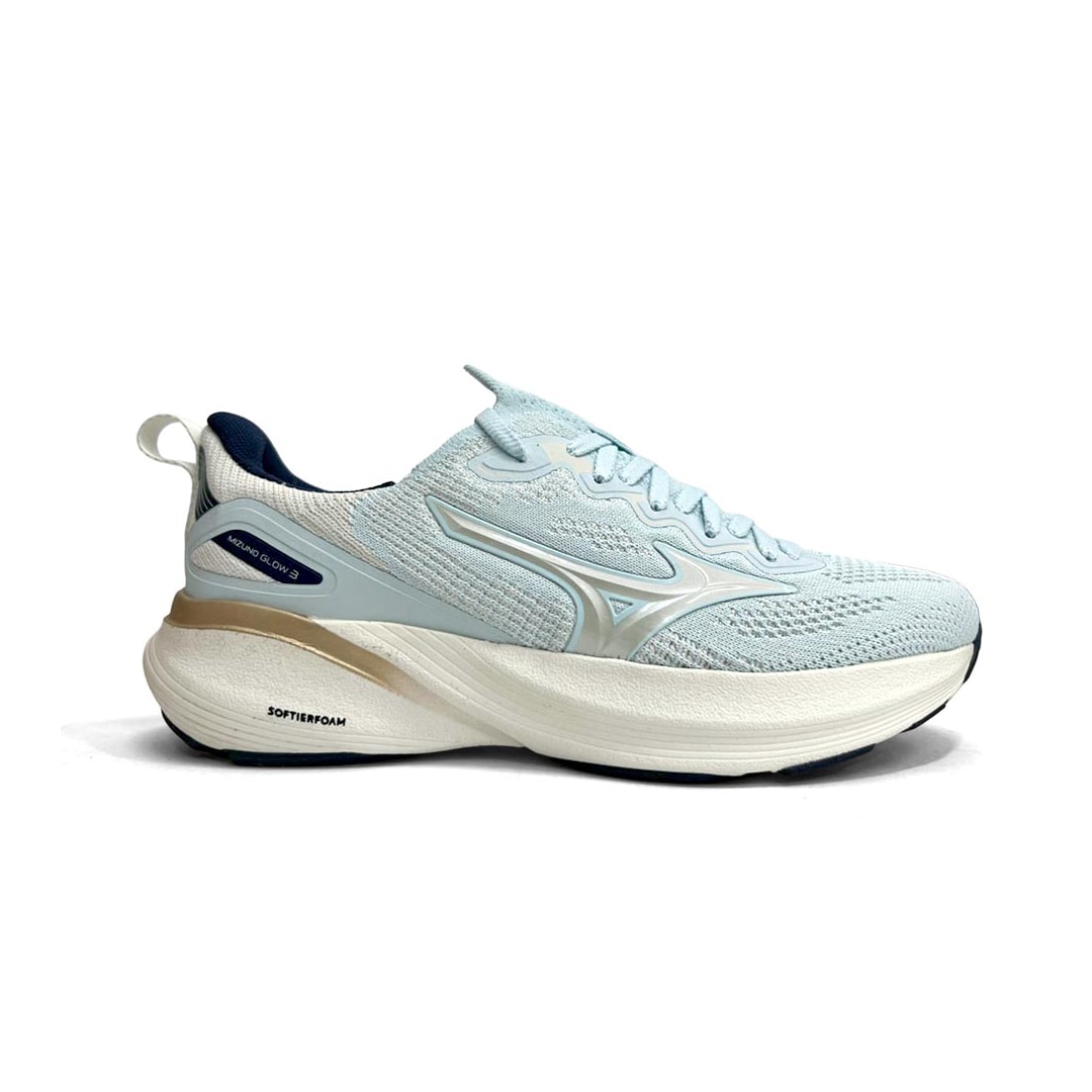 Tênis Mizuno Feminino Esporte Glow 3 Azul Claro