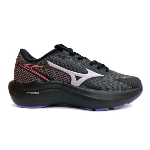 Detalhe - Tênis Mizuno Feminino Esporte Virtue 2 Preto