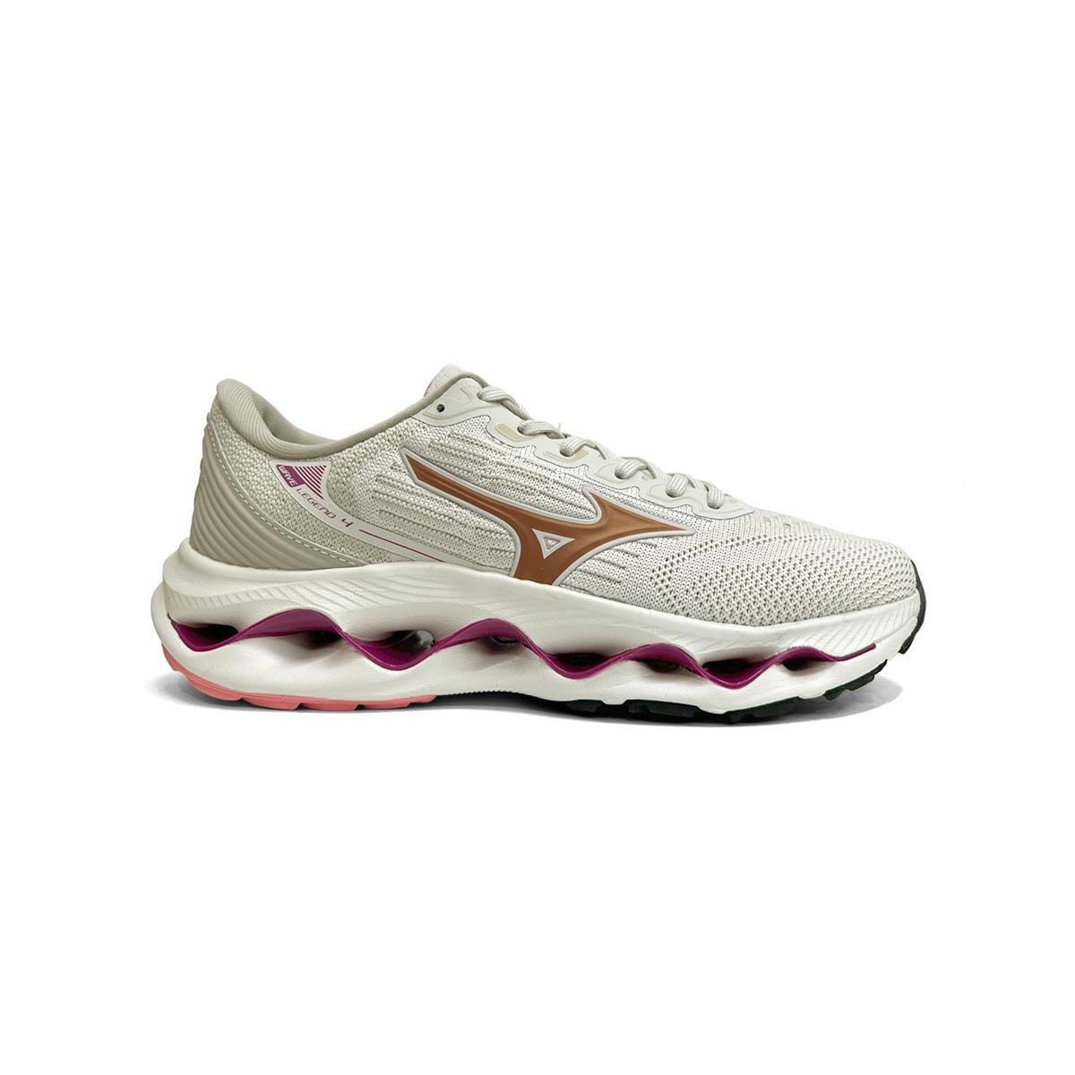 Tênis Mizuno Feminino Esporte Wave Lengend 4 Arenito Tênis Mizuno Feminino Esporte Wave Lengend 4 Arenito