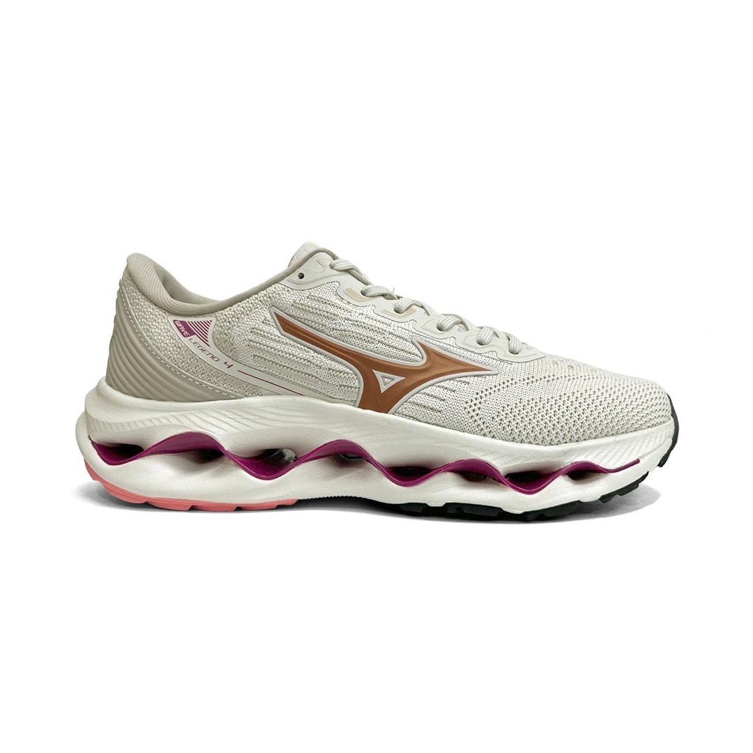 Tênis Mizuno Feminino Esporte Wave Lengend 4 Arenito Tênis Mizuno Feminino Esporte Wave Lengend 4 Arenito