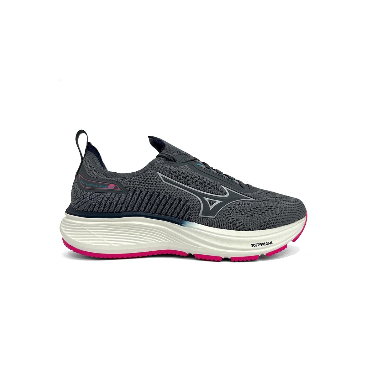 Tênis Mizuno Feminino Esportivo Cool Ride 3 Chumbo Tênis Mizuno Feminino Esportivo Cool Ride 3 Chumbo