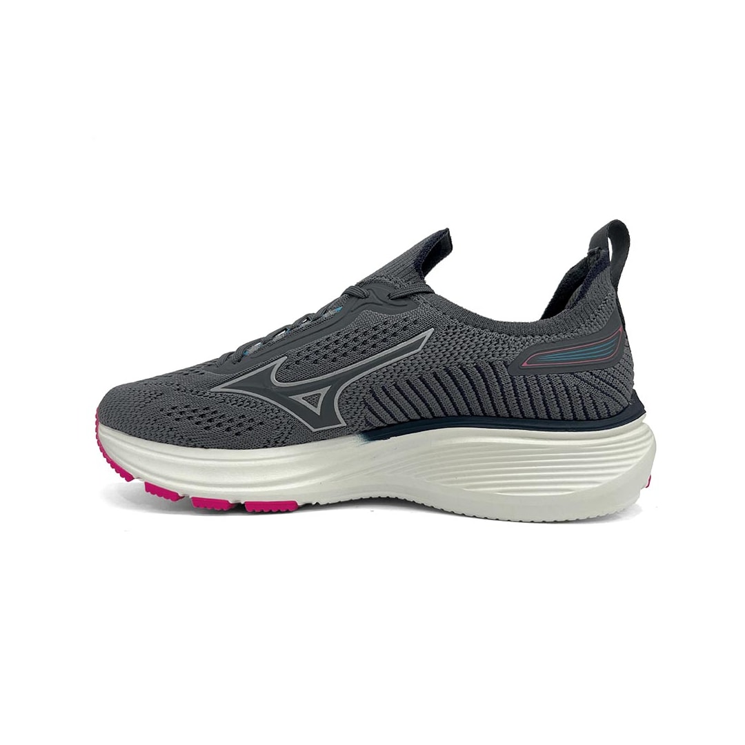 Tênis Mizuno Feminino Esportivo Cool Ride 3 Chumbo Tênis Mizuno Feminino Esportivo Cool Ride 3 Chumbo