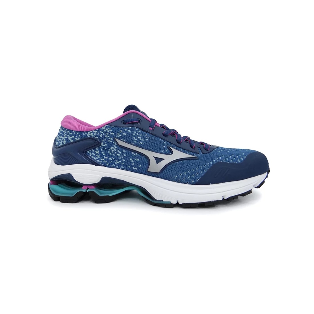 Tênis Mizuno Feminino Invictus 2 Azul Escuro/Prata Tênis Mizuno Feminino Invictus 2 Azul Escuro/Prata