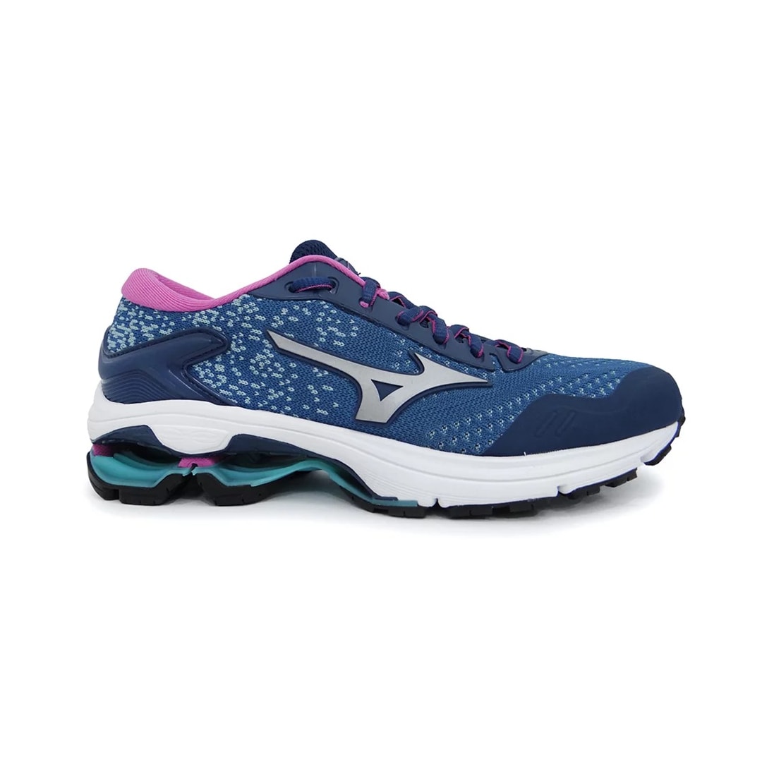 Tênis Mizuno Feminino Invictus 2 Azul Escuro/Prata Tênis Mizuno Feminino Invictus 2 Azul Escuro/Prata
