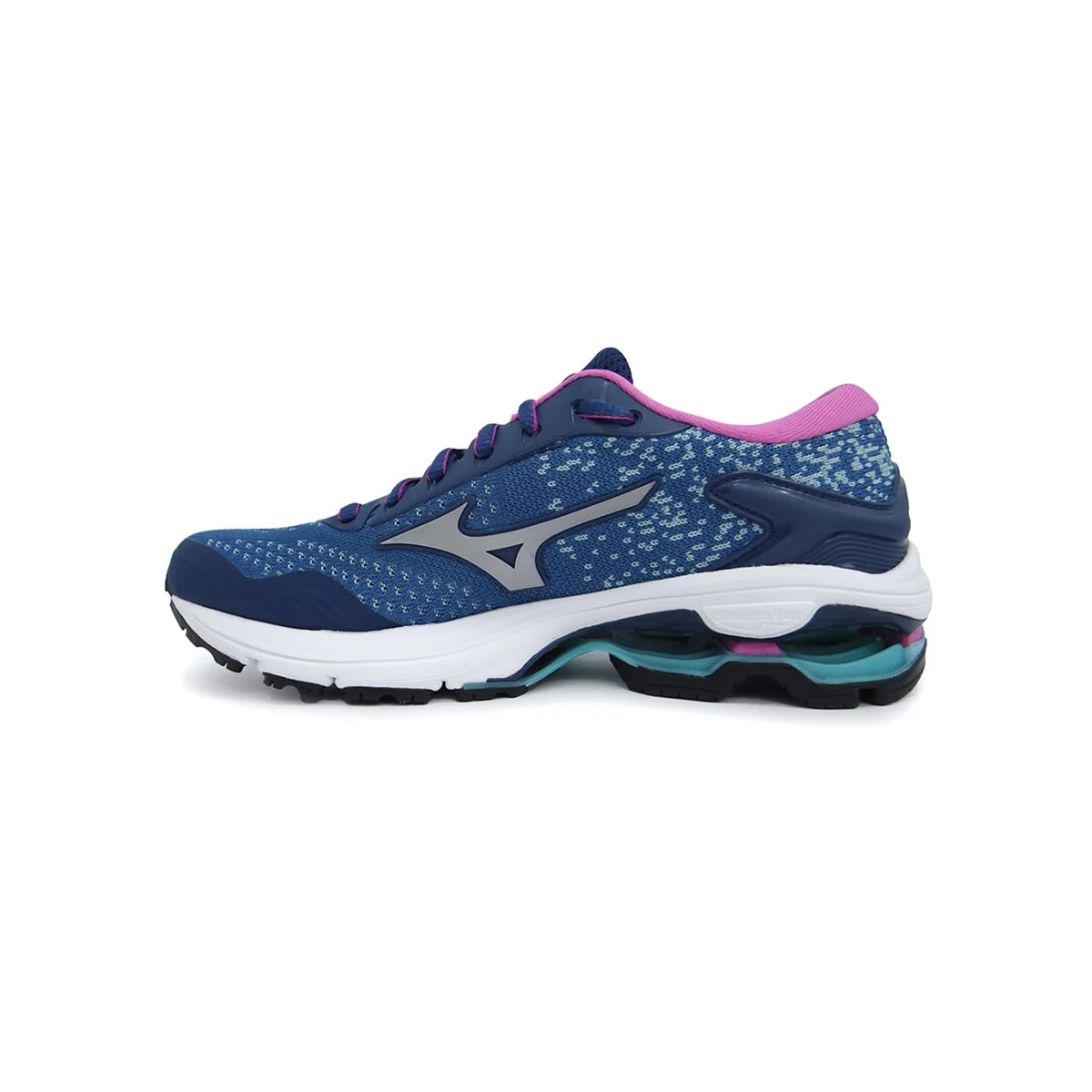 Tênis Mizuno Feminino Invictus 2 Azul Escuro/Prata Tênis Mizuno Feminino Invictus 2 Azul Escuro/Prata