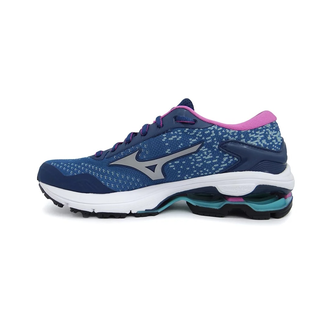Tênis Mizuno Feminino Invictus 2 Azul Escuro/Prata