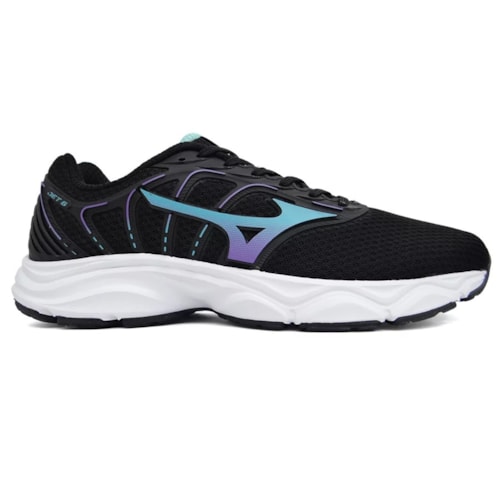 Tenis Mizuno Feminino Jet 6 Preto/Lilas