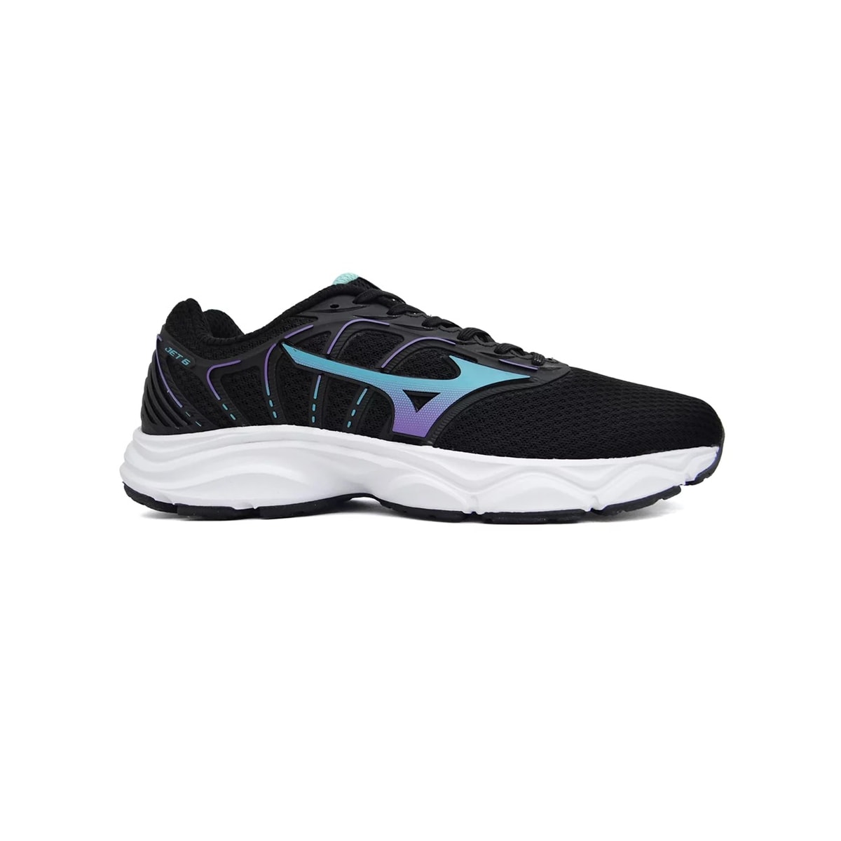 Tênis Mizuno Feminino Jet 6 Preto/Lilas Tênis Mizuno Feminino Jet 6 Preto/Lilas