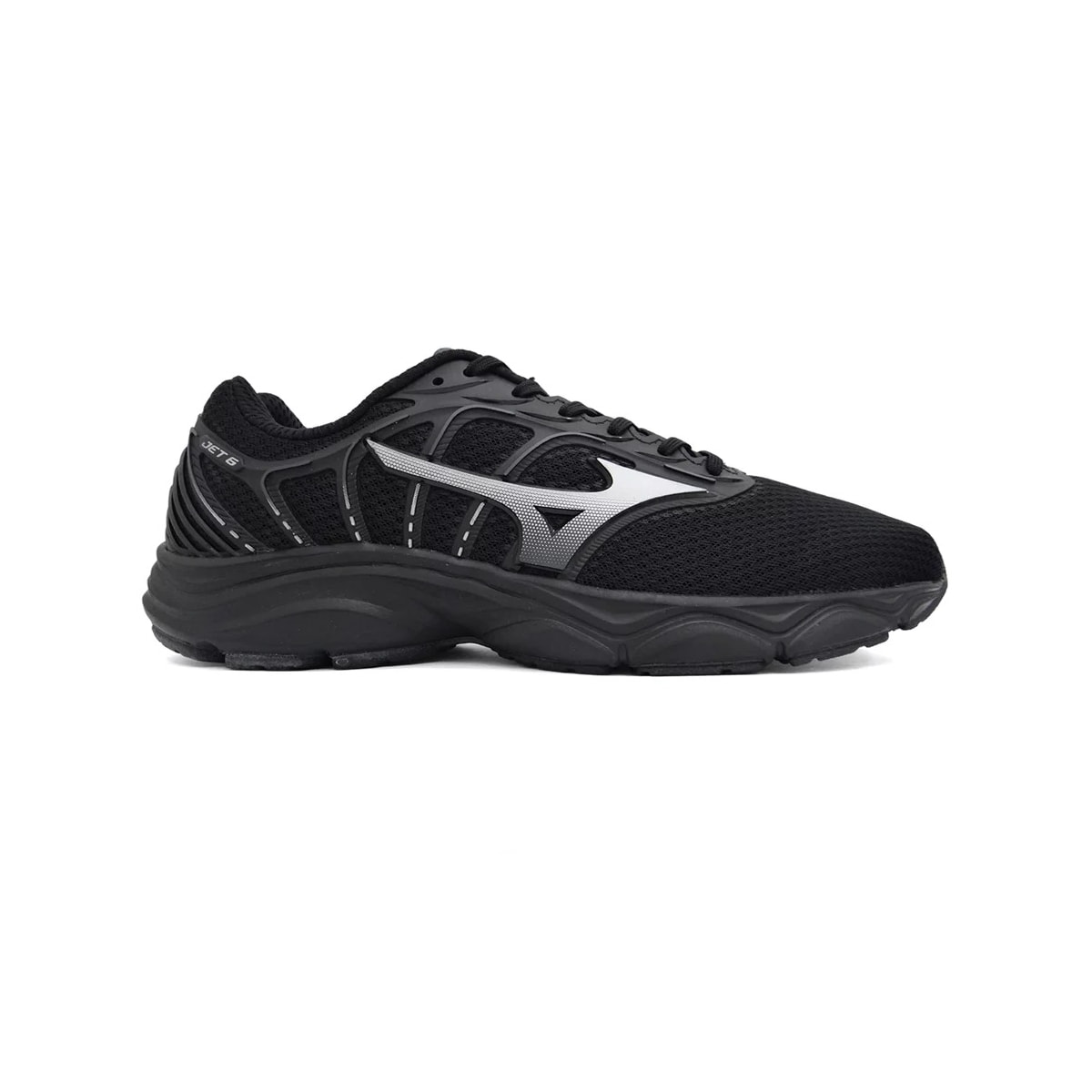 Tênis Mizuno Feminino Jet 6 Preto/Preto Tênis Mizuno Feminino Jet 6 Preto/Preto