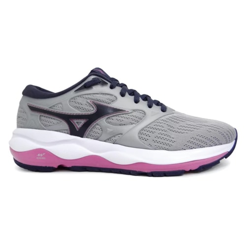 Tenis Mizuno Feminino Wave Falcon 3 Cinza Claro