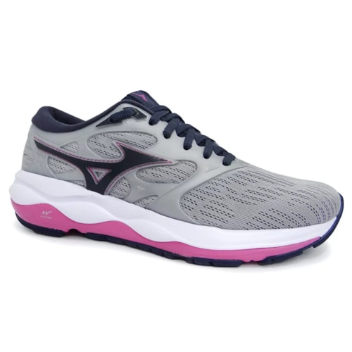 Tenis Mizuno Feminino Wave Falcon 3 Cinza Claro